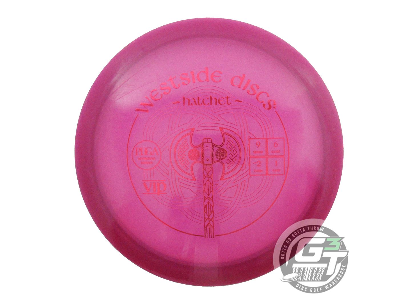 USED Westside Discs VIP Hatchet 173g Magenta Red Foil Fairway Driver Golf Disc