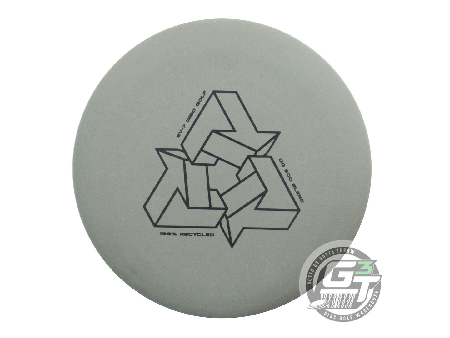 USED EV-7 OG Eco Blend Penrose 170g Gray Black Stamp Putter Golf Disc