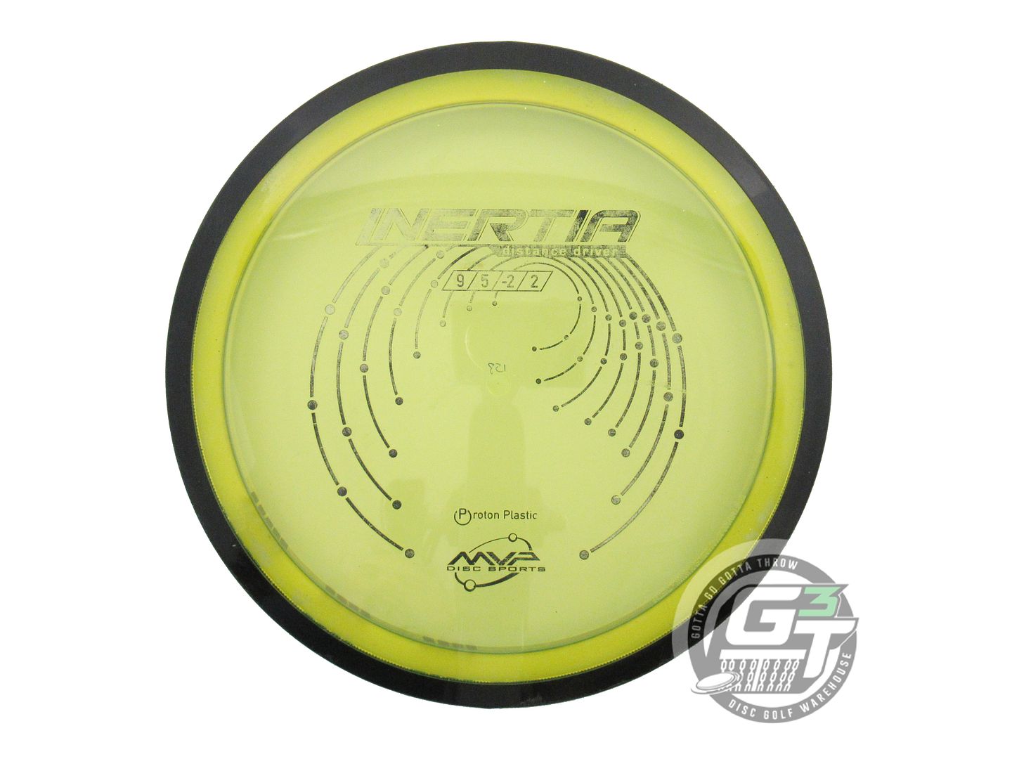 USED MVP Disc Sports Proton Inertia 160g Yellow Distance Driver Golf Disc