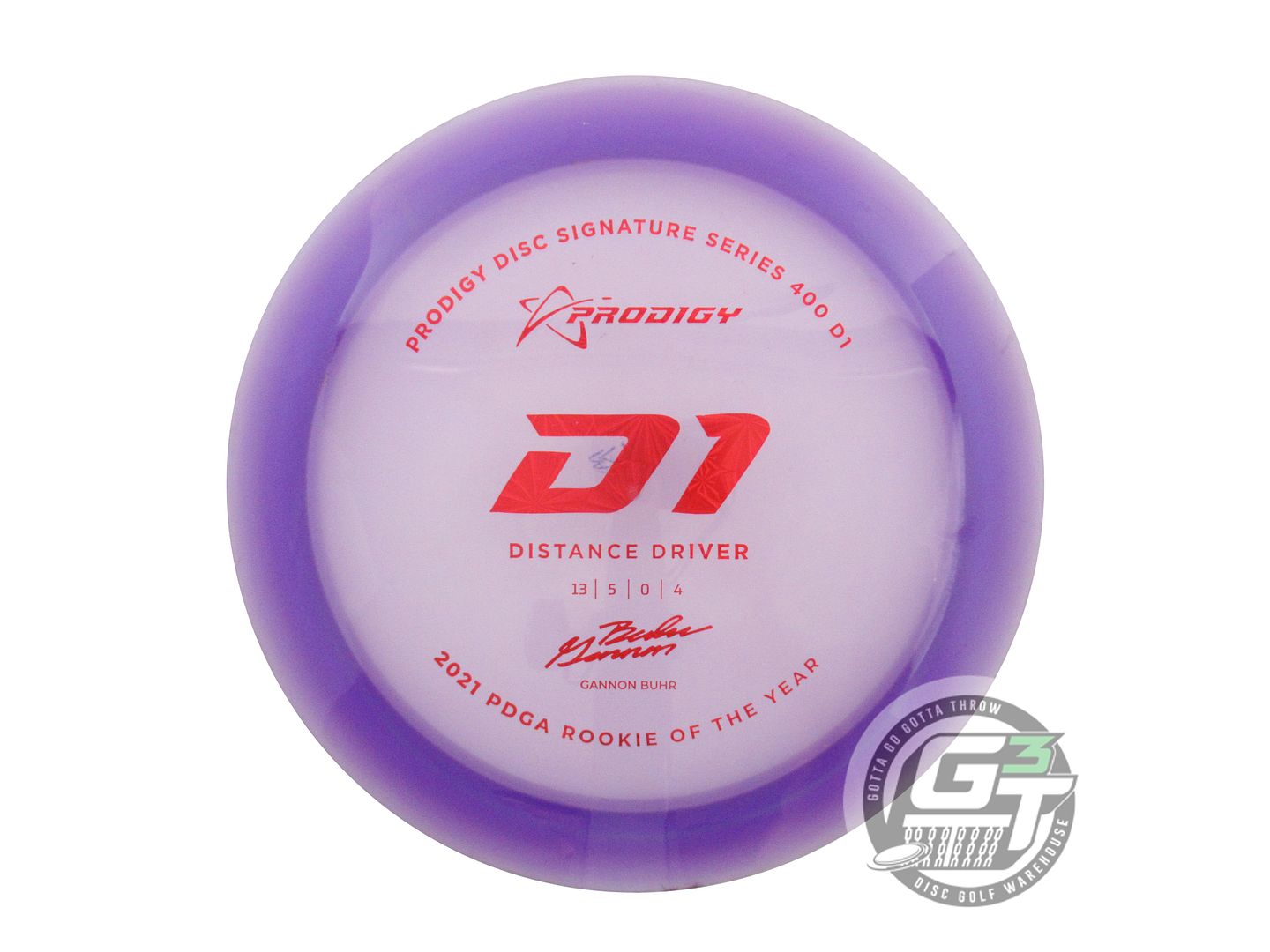 USED Prodigy Discs 400 D1 173g Purple Red Prism Foil Distance Driver Golf Disc