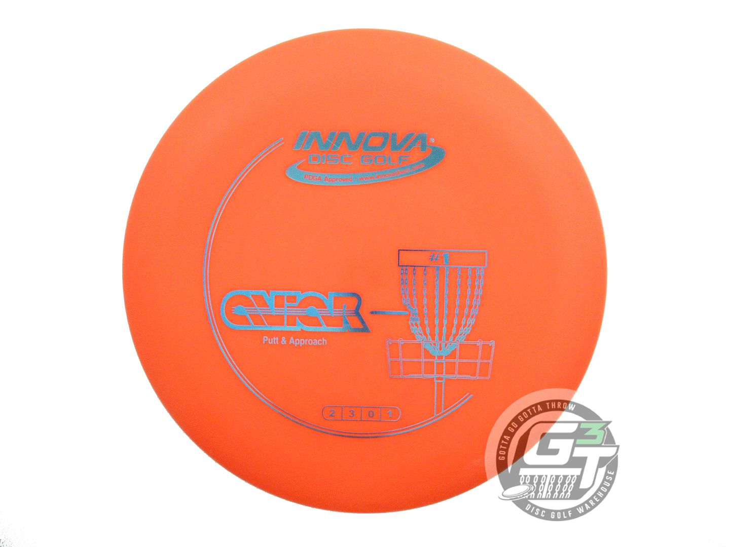 USED Innova DX Aviar 148g Orange Blue Foil Putter Golf Disc