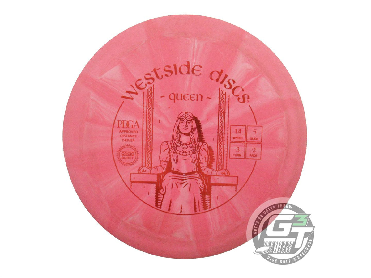 USED Westside Discs Origio Burst Queen 173g Pink Red Foil Distance Driver Disc