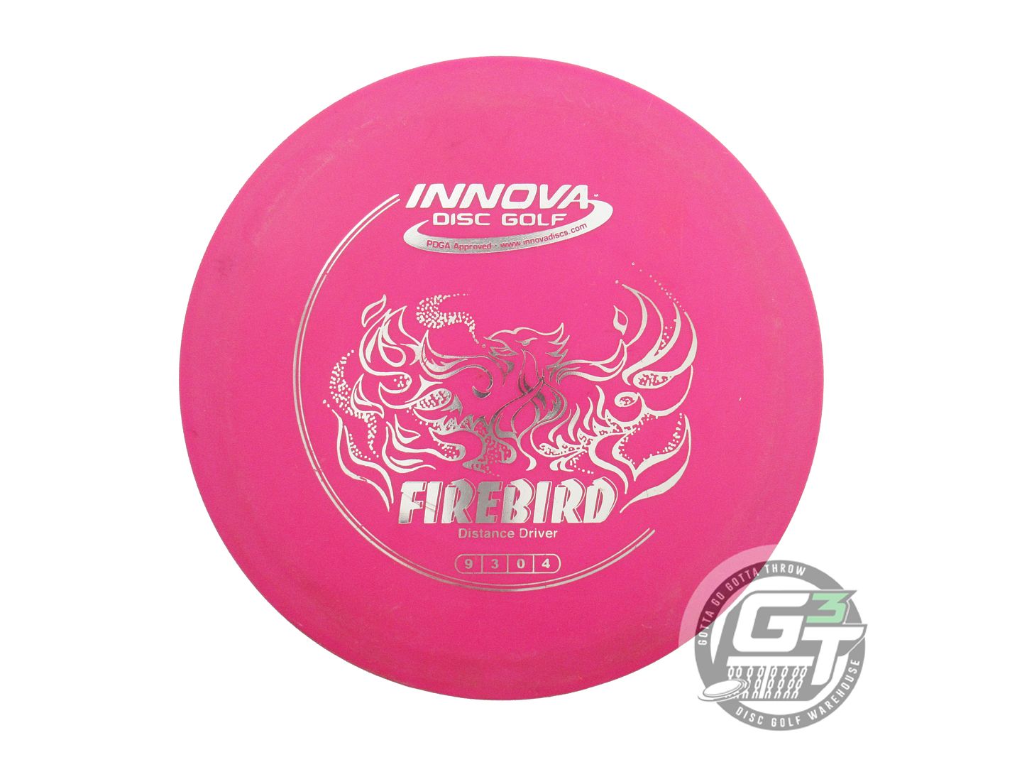 USED Innova DX Firebird 168g Hot Pink Silver Foil Distance Driver Golf Disc