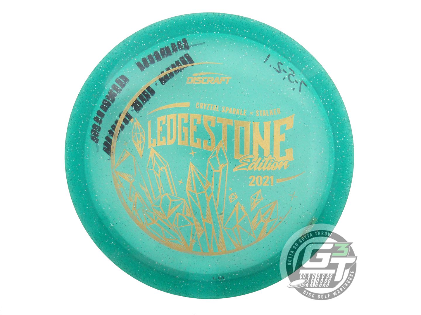 USED Discraft [LEDGESTONE] CryZtal Sparkle Stalker 177g Teal Driver Disc