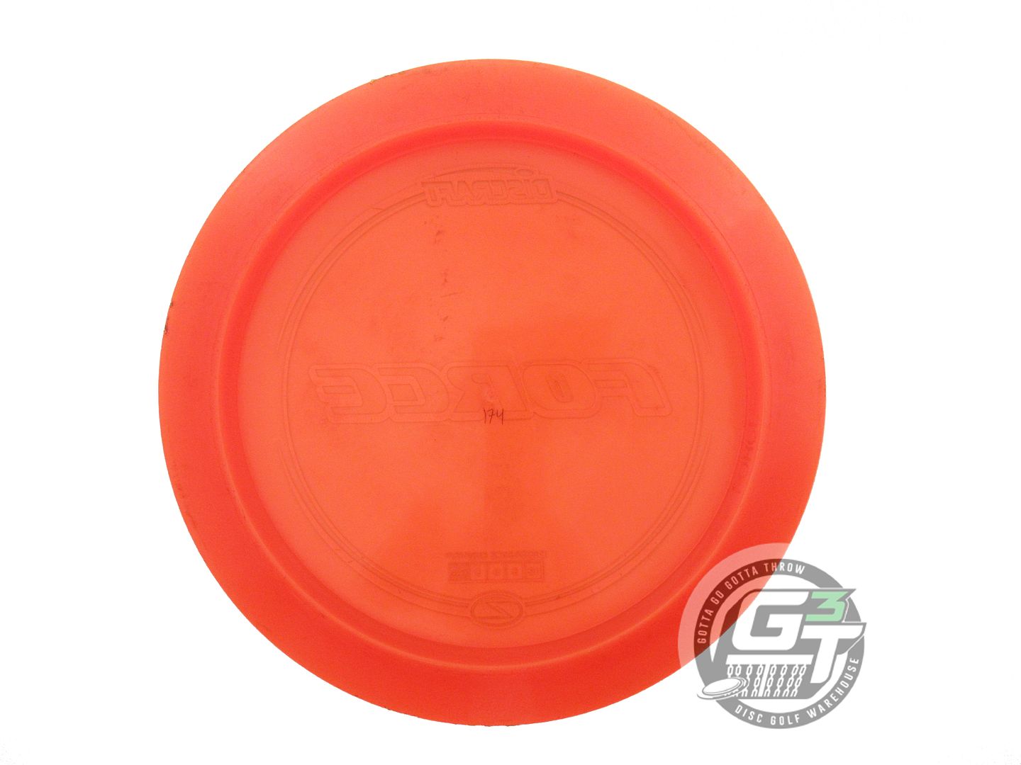USED Discraft Z Force 174g Orange Copper Weave Foil Distance Driver Golf Disc