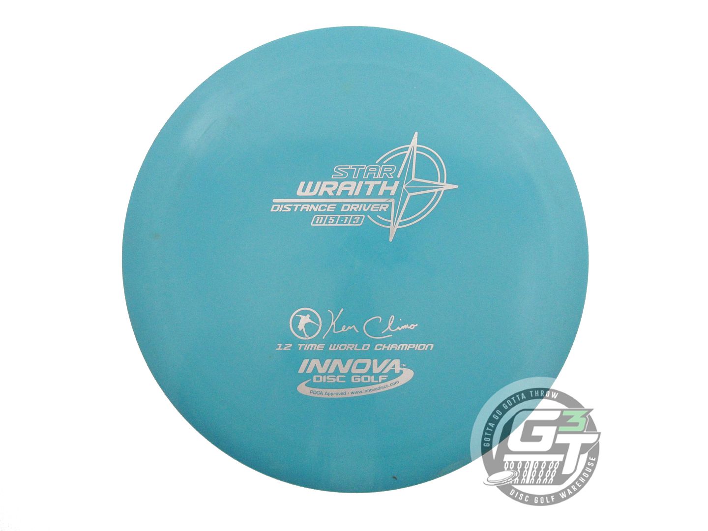 USED Innova Star Wraith 172g Teal Silver Stamp Distance Driver Golf Disc