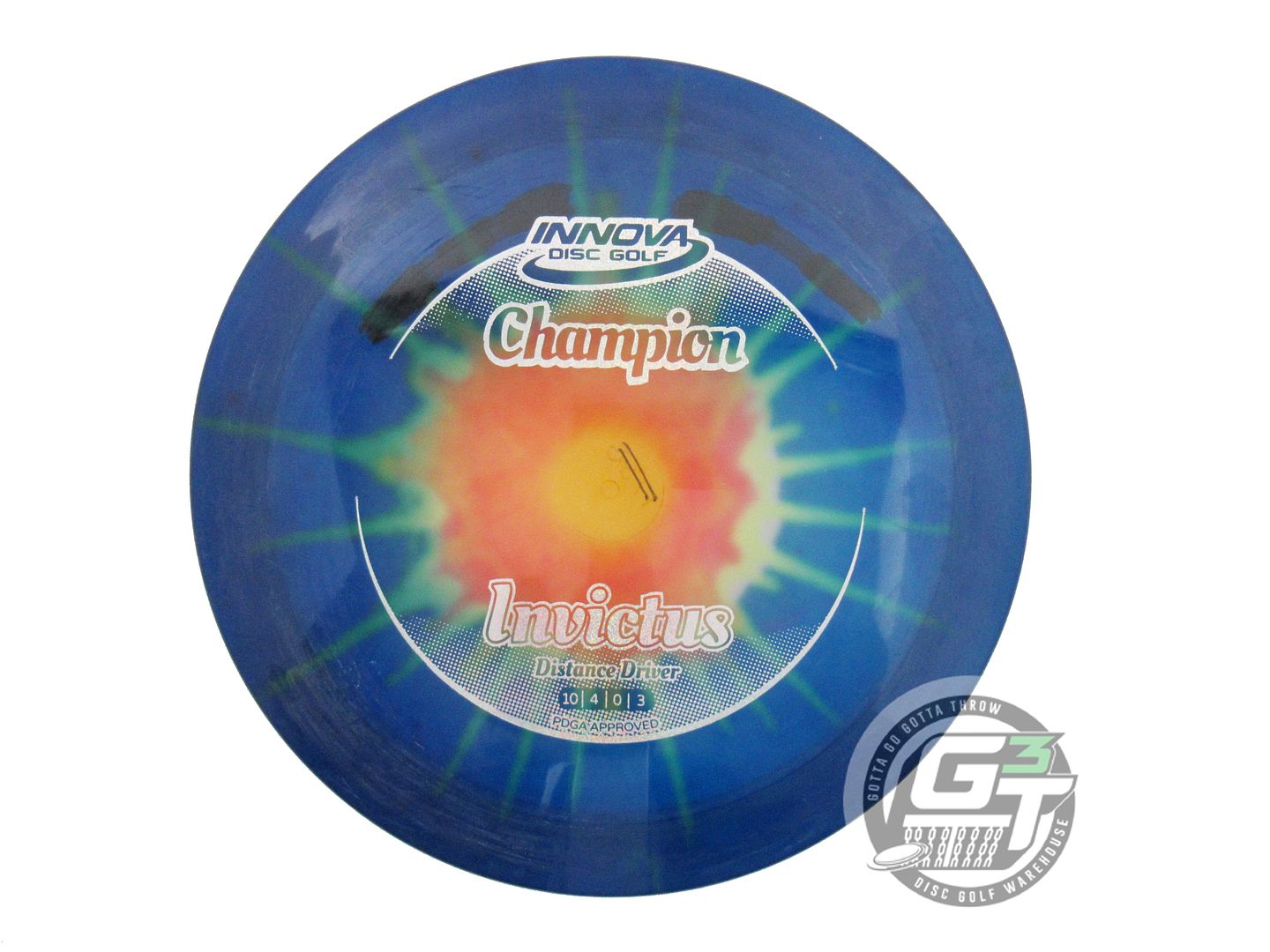 USED Innova I-DYE Champion Invictus 175g Blue Burst Distance Driver Golf Disc