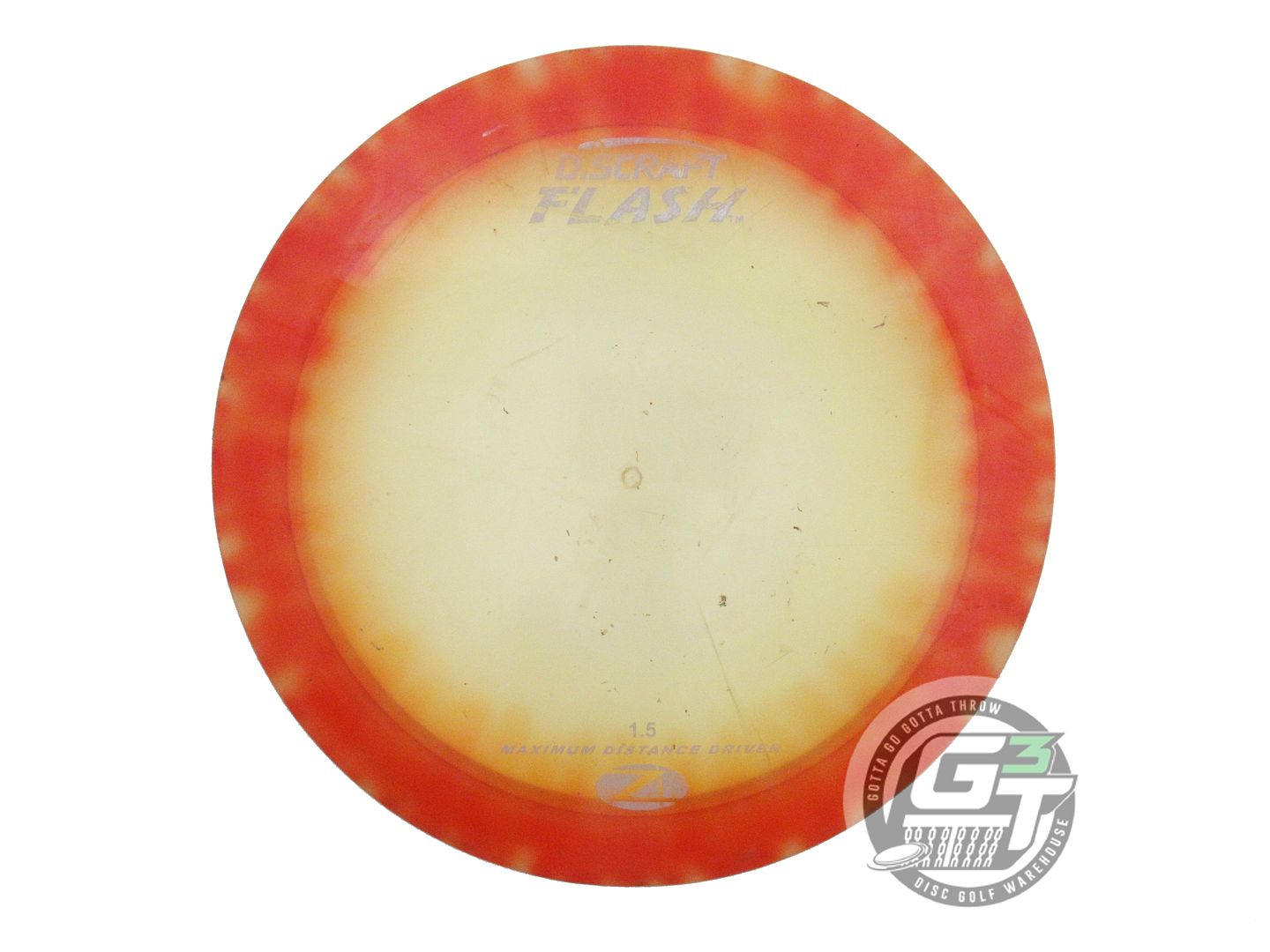 USED Discraft FlyDye Z Flash 169g Orange Burst Distance Driver Golf Disc