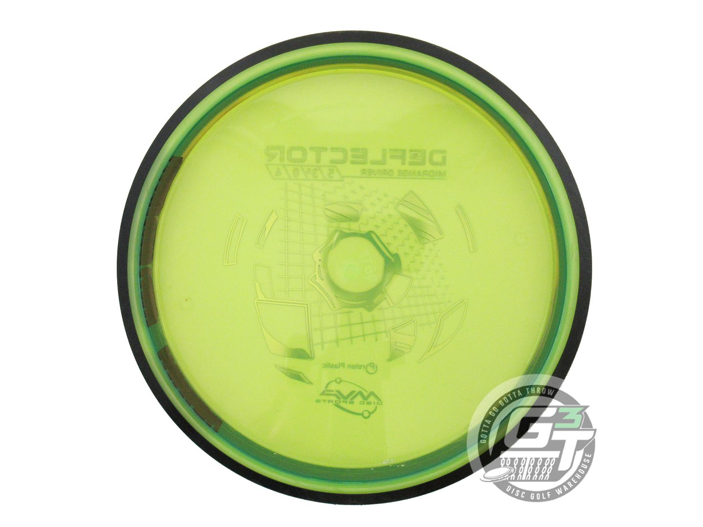 USED MVP Disc Sports Proton Deflector 176g Yellow Midrange Golf Disc