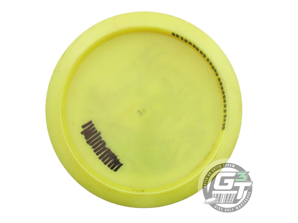 USED Discraft Big Z Heat 163g Yellow Silver Orb Foil Distance Driver Golf Disc