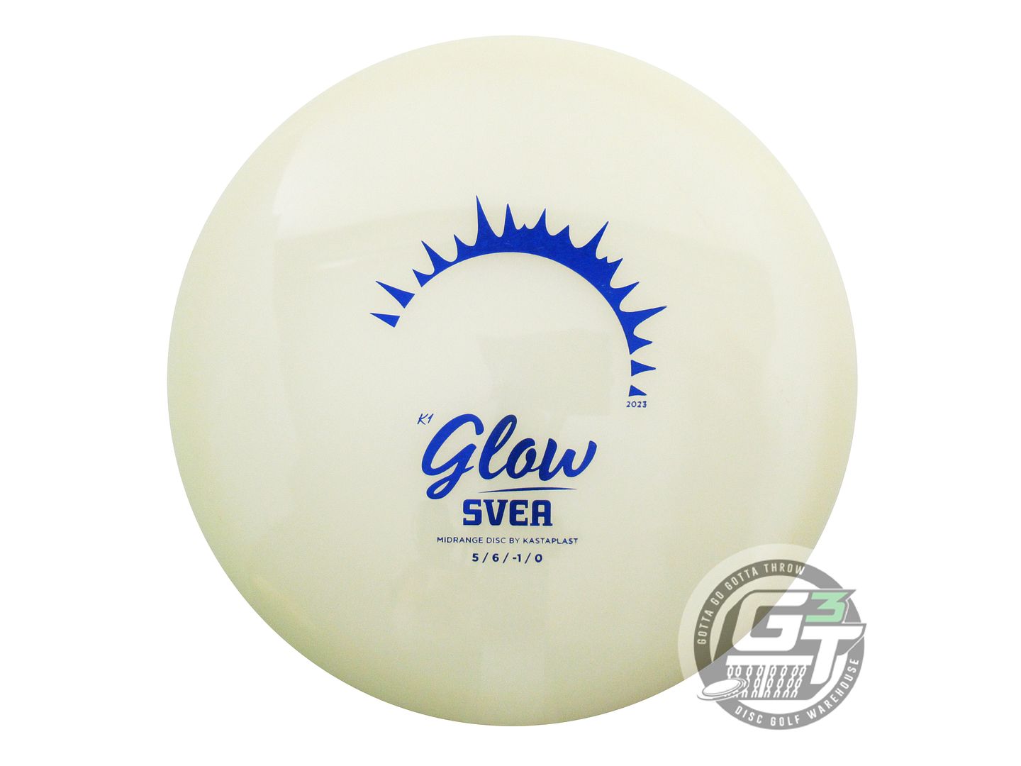 USED Kastaplast [2023] K1 Glow Svea 177g Blue Shatter Foil Midrange Golf Disc