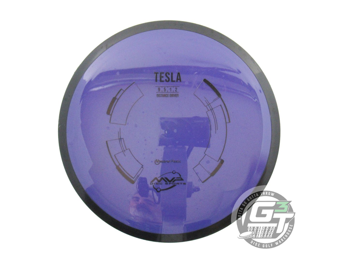 USED MVP Disc Sports Neutron Tesla 157g Purple Distance Driver Golf Disc