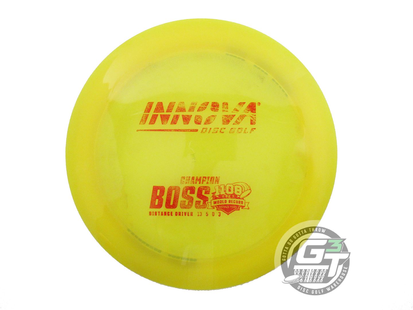 USED Innova Champion Boss 174g Yellow Red Stamp Distance Driver Golf Disc