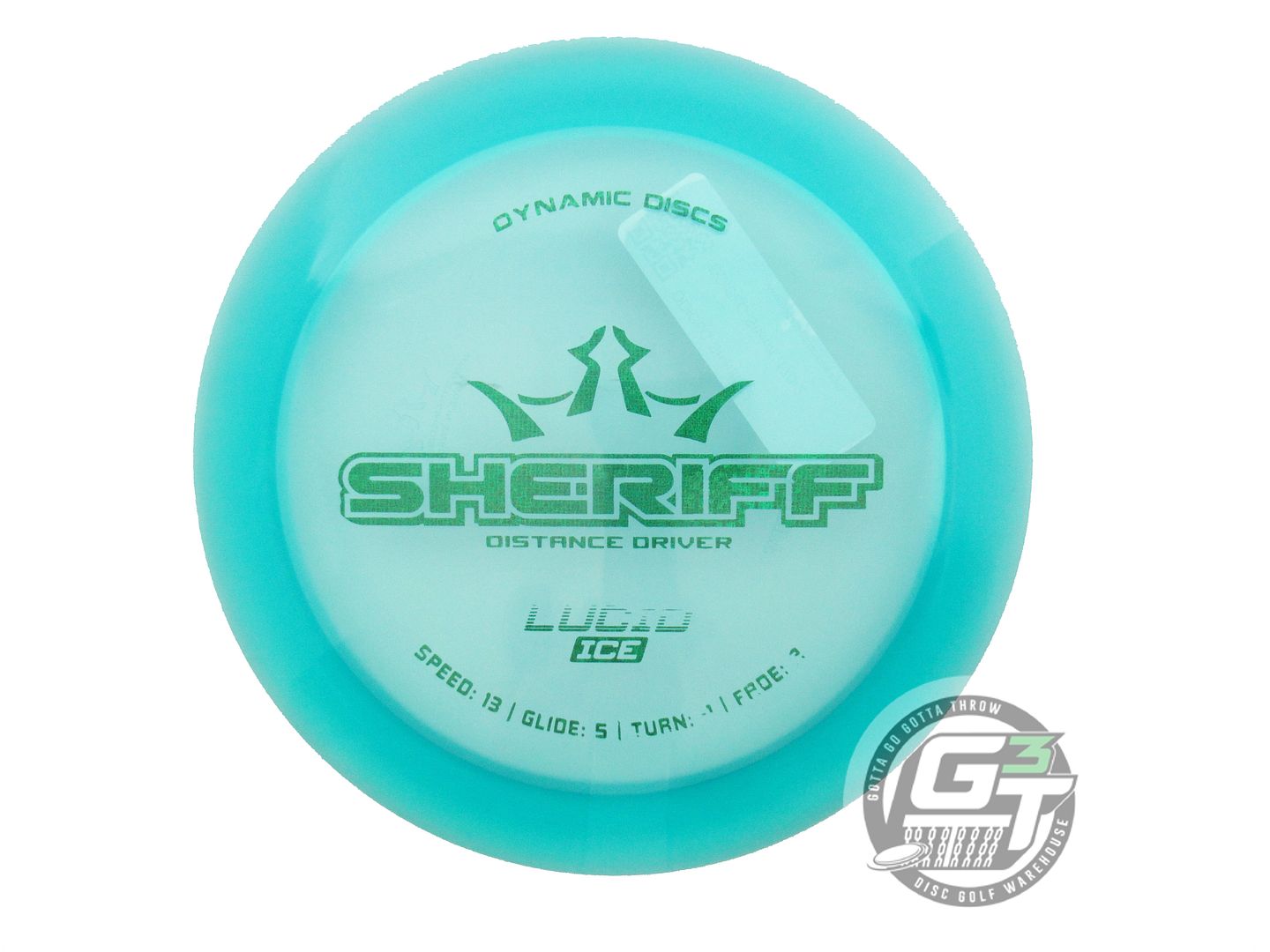 Dynamic Discs Lucid Ice Sheriff Distance Driver Golf Disc (Individually Listed)