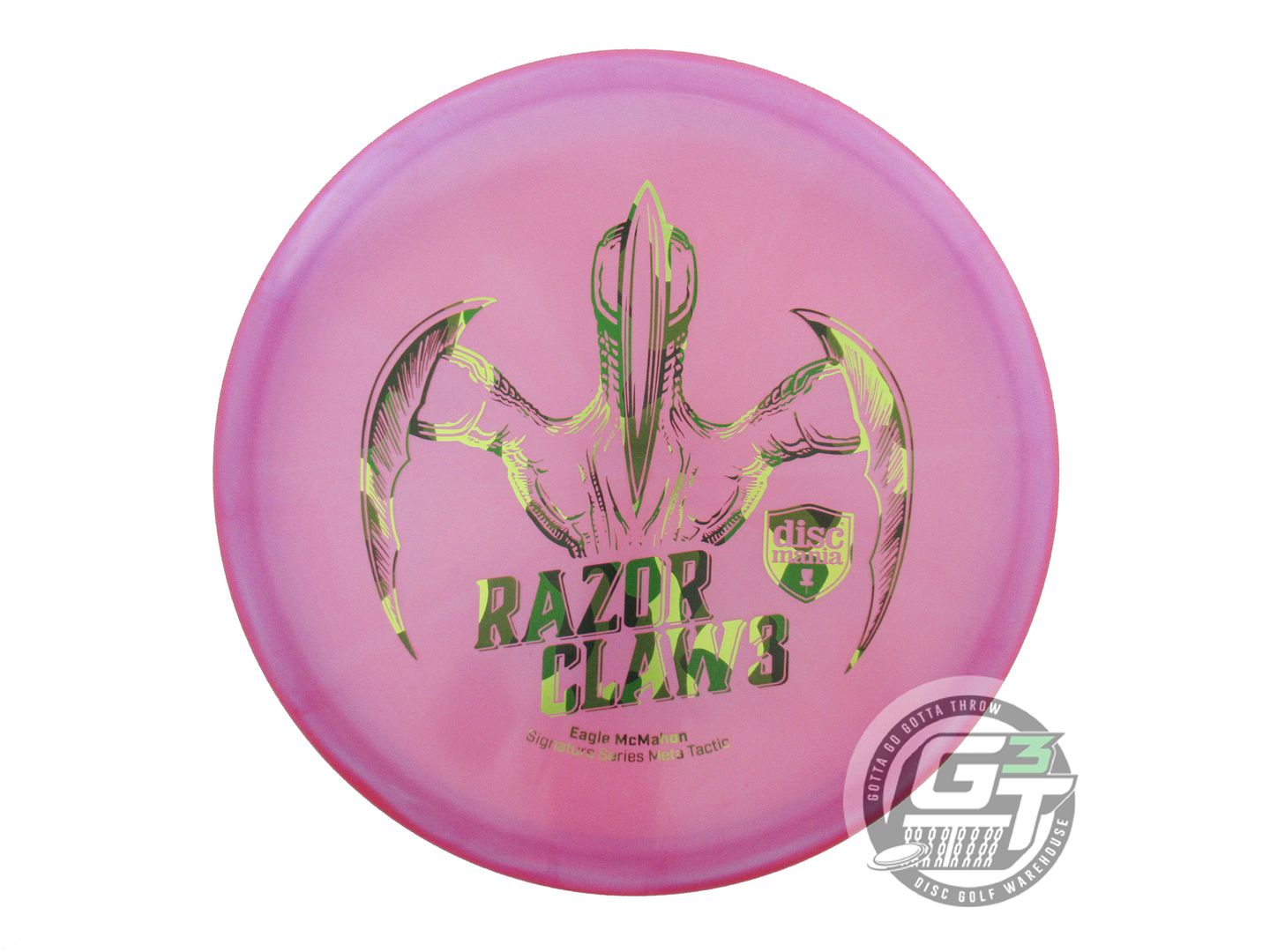 USED DiscMania RAZOR CLAW 3 Meta Tactic 173g Purple Green Camo Foil Putter Disc