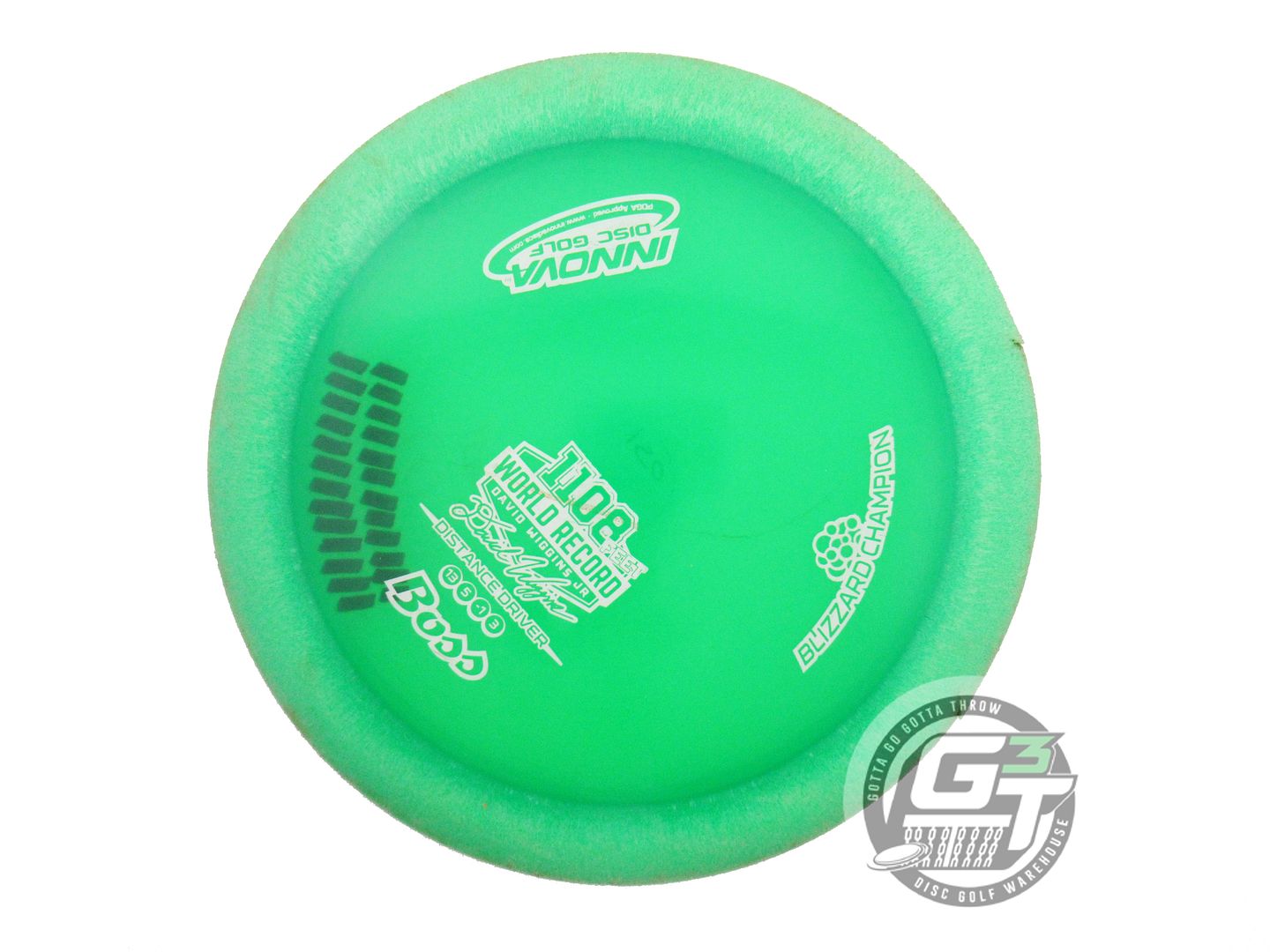 USED Innova Blizzard Boss 150g Green White Stamp Distance Driver Golf Disc