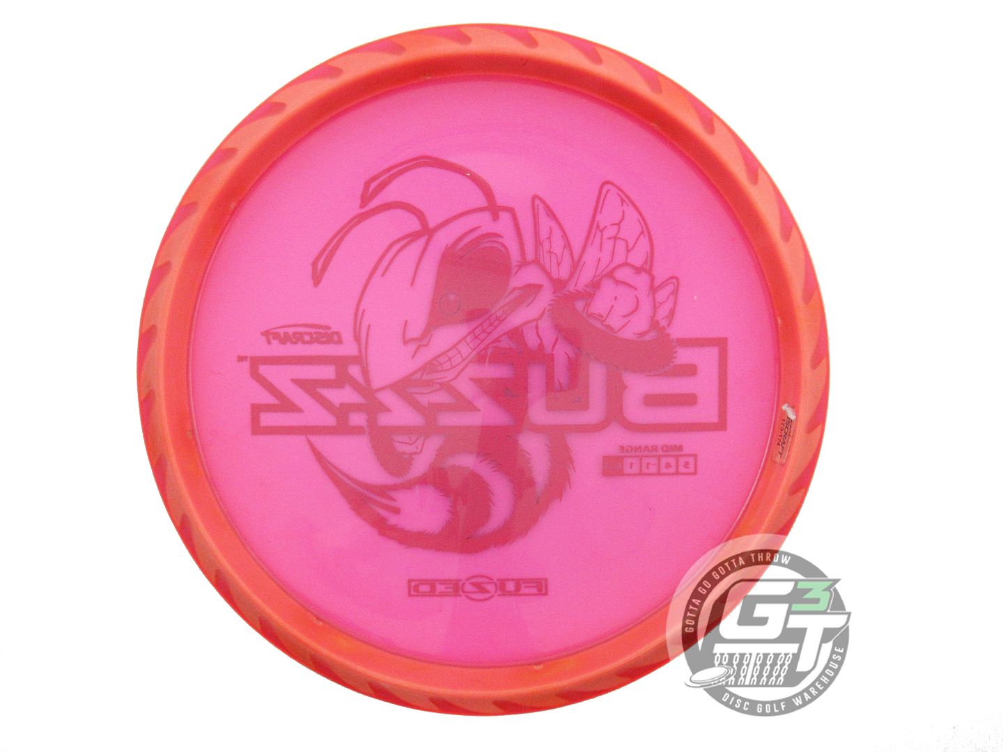 USED Discraft FuZed BuzzzSaw Buzzz 174g Pink Teal Foil Midrange Golf Disc
