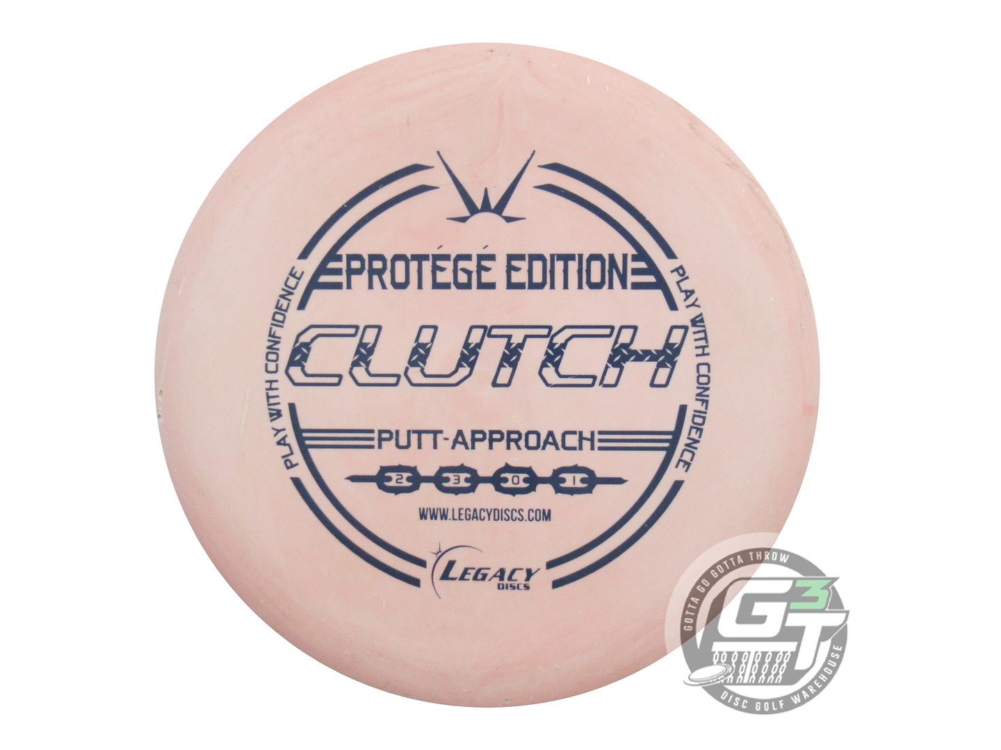 USED Legacy Discs Protege Clutch 175g Pink Blue Stamp Putter Golf Disc