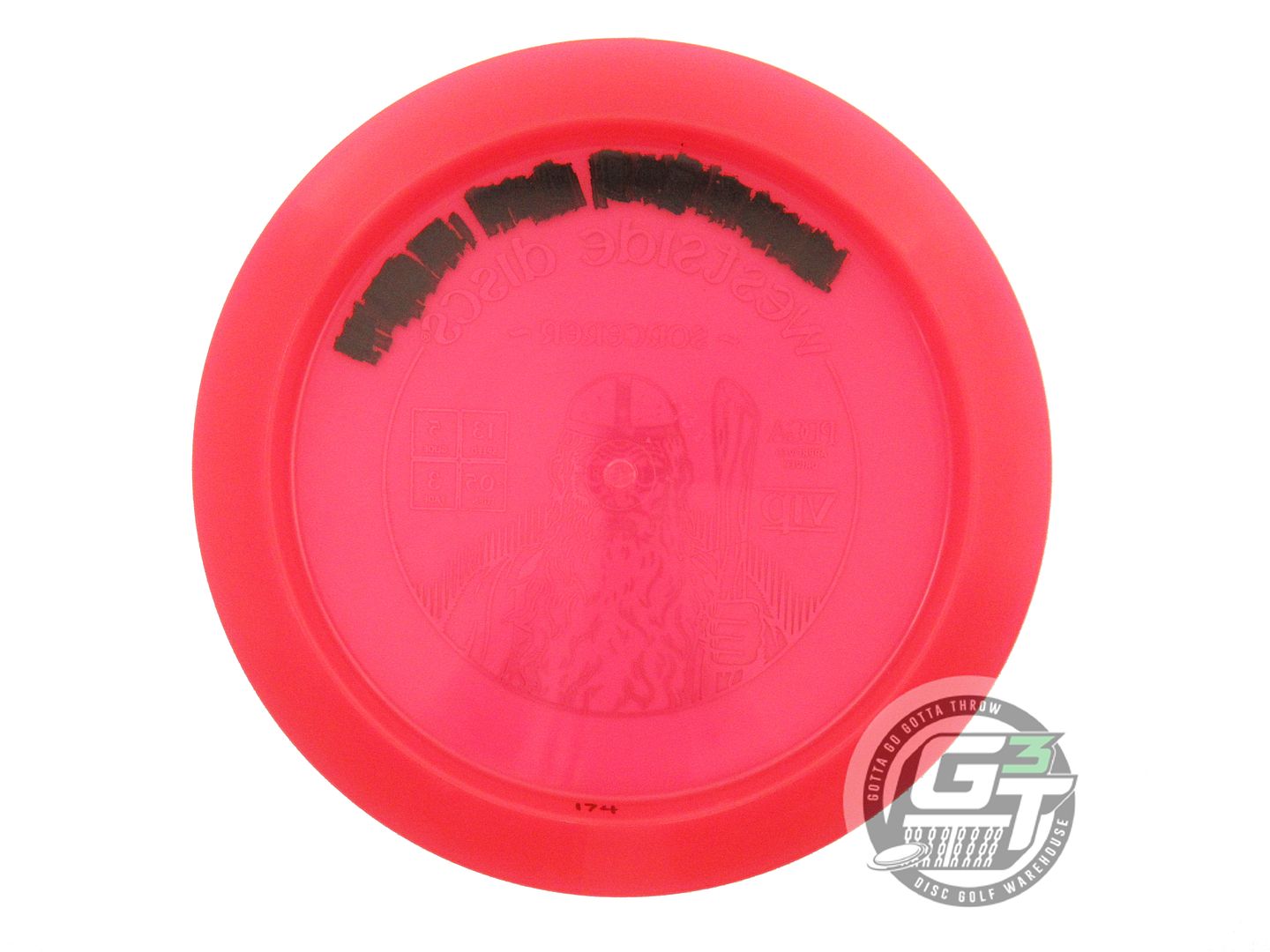 USED Westside Discs VIP Sorcerer 174g Red Green Foil Distance Driver Golf Disc