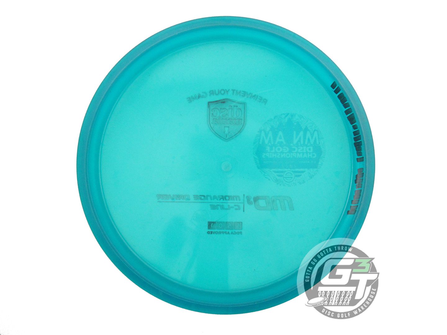 USED DiscMania [MN AMDGC] C-Line MD3 179g Teal Red Foil Midrange Golf Disc