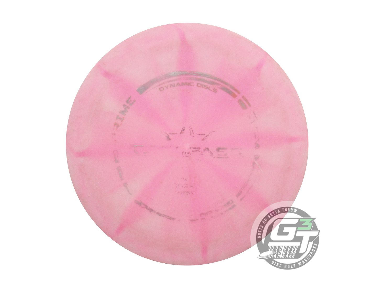 USED Dynamic Discs Prime Burst Trespass 173g Pink Silver Foil Driver Golf Disc