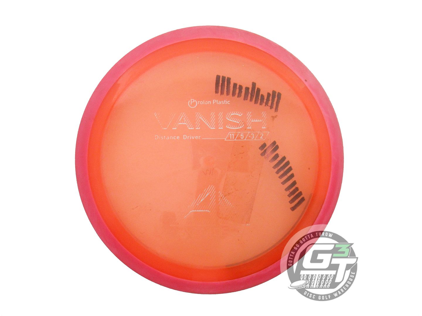 USED Axiom Discs Proton Vanish 162g Orange Pink Rim Distance Driver Golf Disc