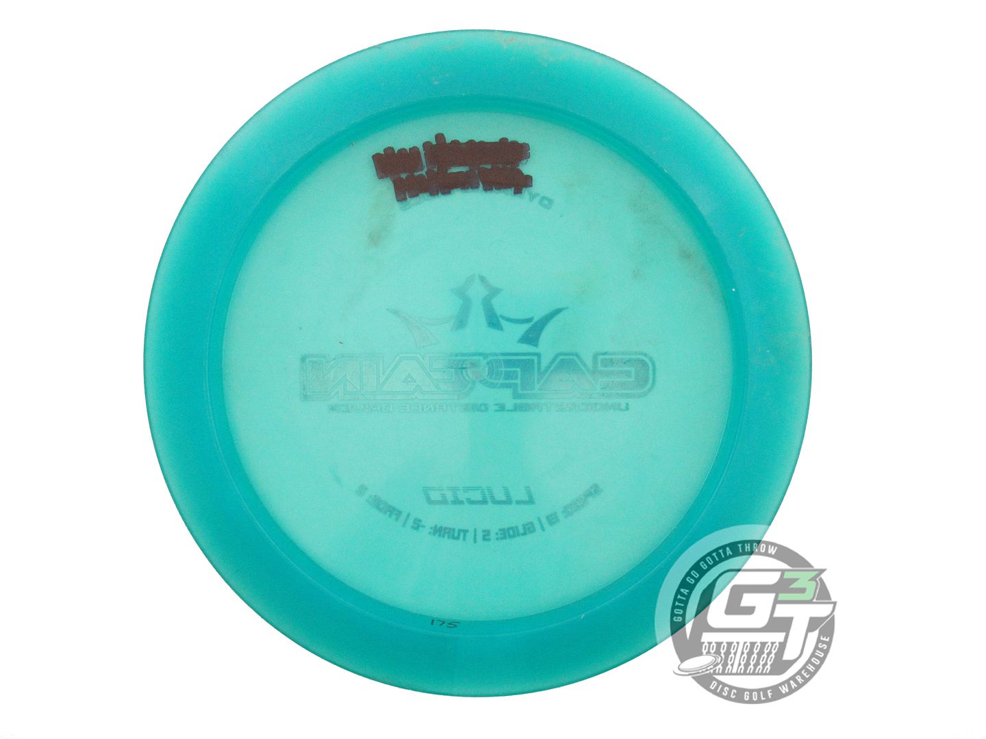 USED Dynamic Discs Lucid Captain 175g Teal Teal Foil Distance Driver Golf Disc