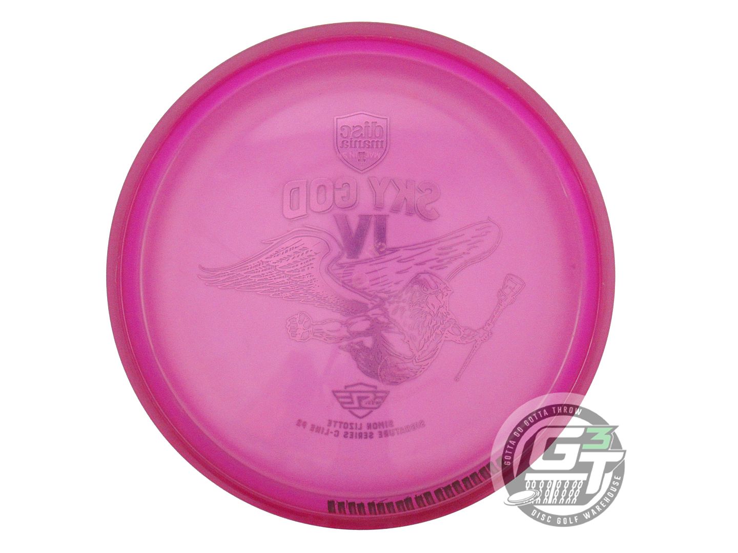 USED DiscMania SKY GOD 4 C-Line P2 175g Magenta Blue Foil Putter Golf Disc