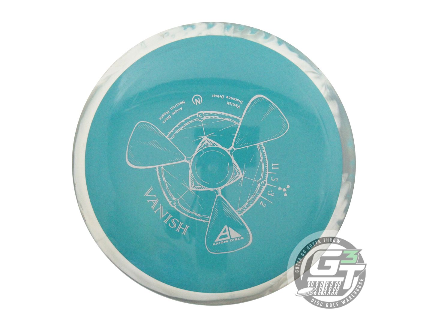 USED Axiom Discs Neutron Vanish 161g Green White Rim Distance Driver Golf Disc