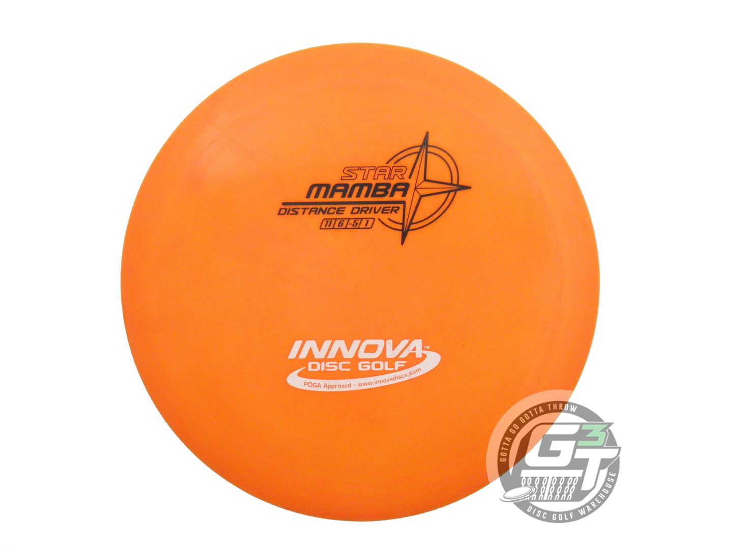 USED Innova Star Mamba 165g Orange Black & White Stamp Distance Driver Golf Disc