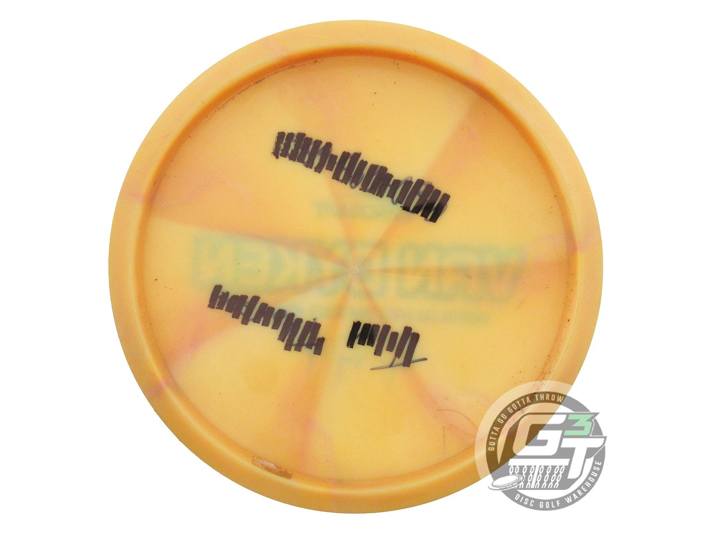 USED Discraft [VAN DYKEN] Z Swirl Meteor 176g Marigold Blue Stamp Midrange Disc