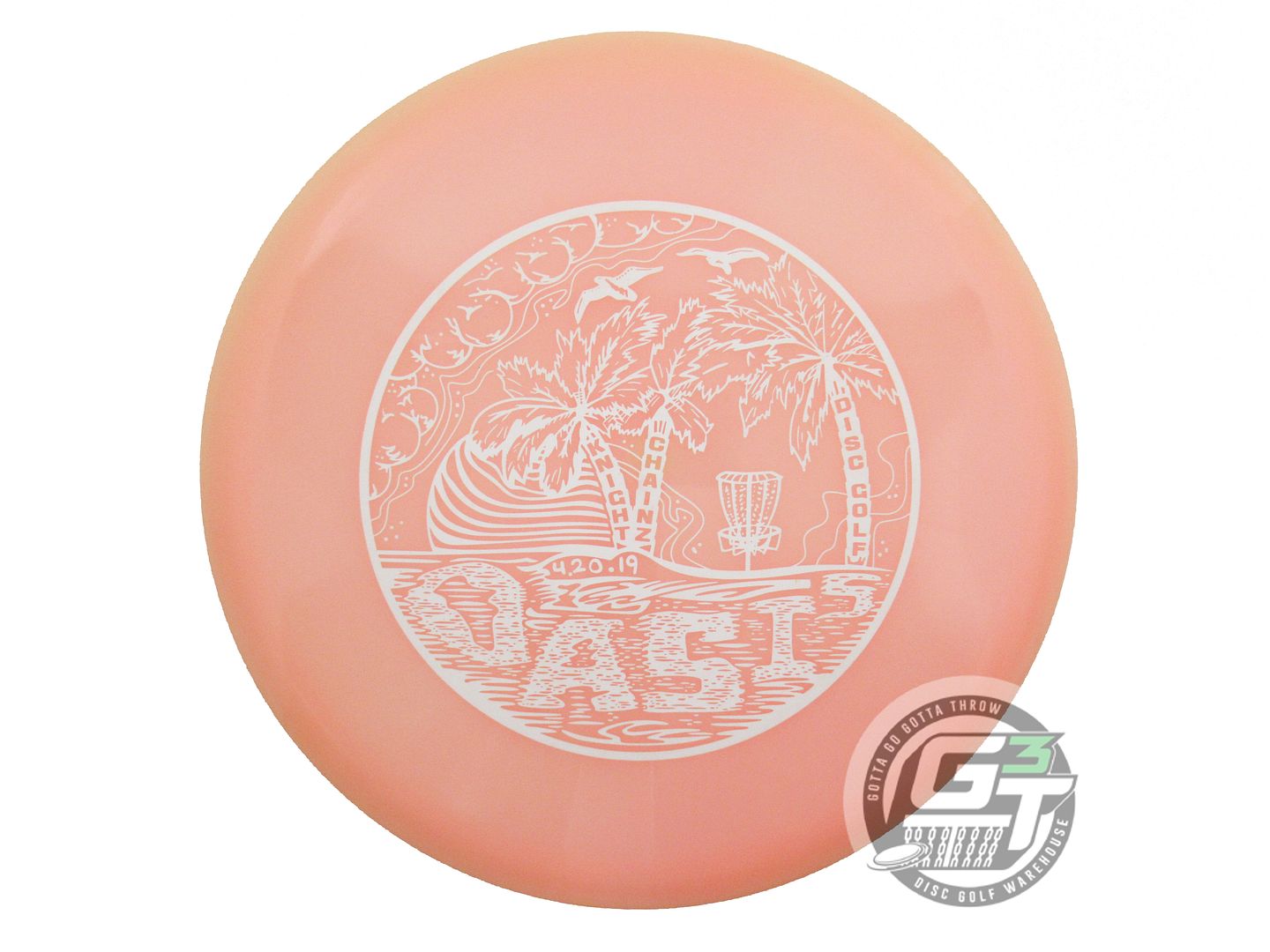 NOS Innova Champion Glow Roc3 180g Peach White Stamp Midrange Golf Disc
