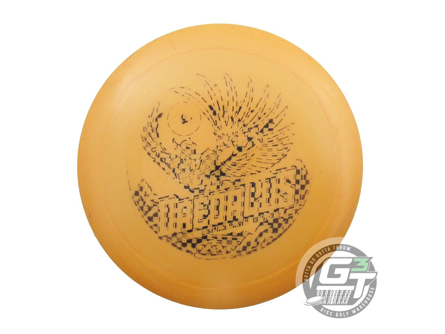 USED Innova GStar Daedalus 175g Marigold Checker Foil Distance Driver Golf Disc