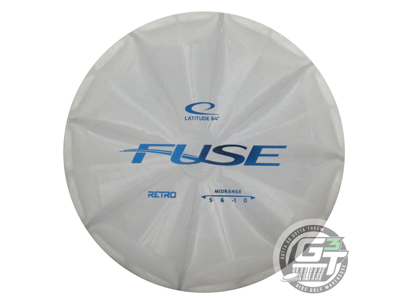 USED Latitude 64 Retro Burst Fuse 173g Gray Blue Foil Midrange Golf Disc