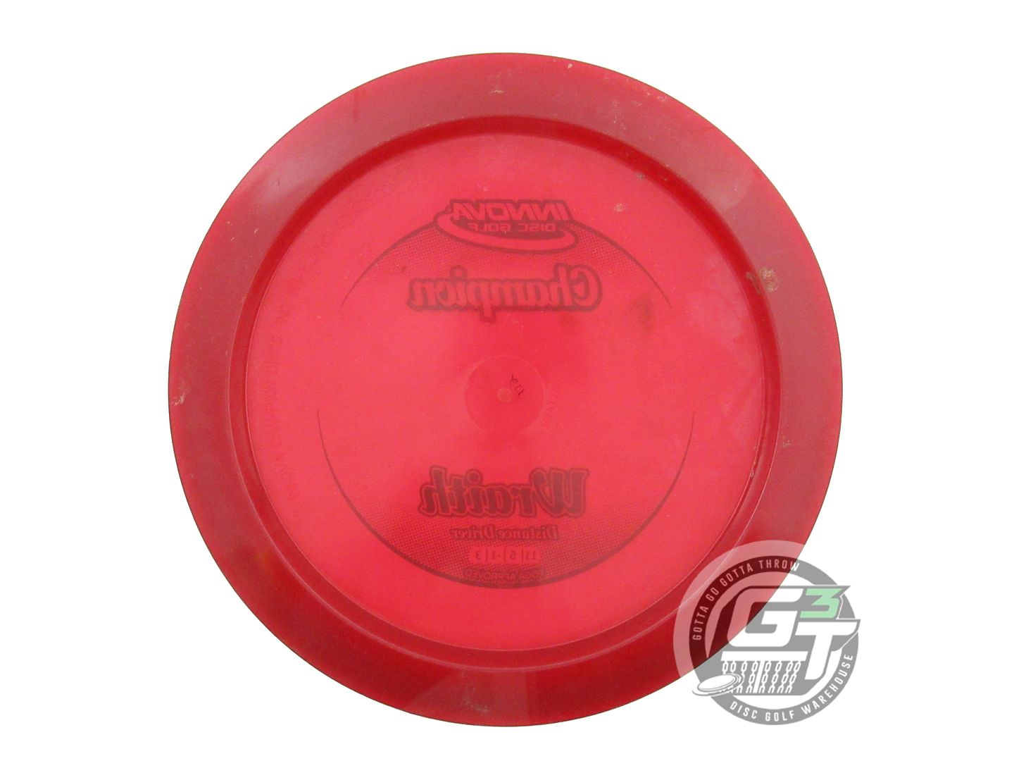 USED Innova Champion Wraith 172g Red Green Foil Distance Driver Golf Disc
