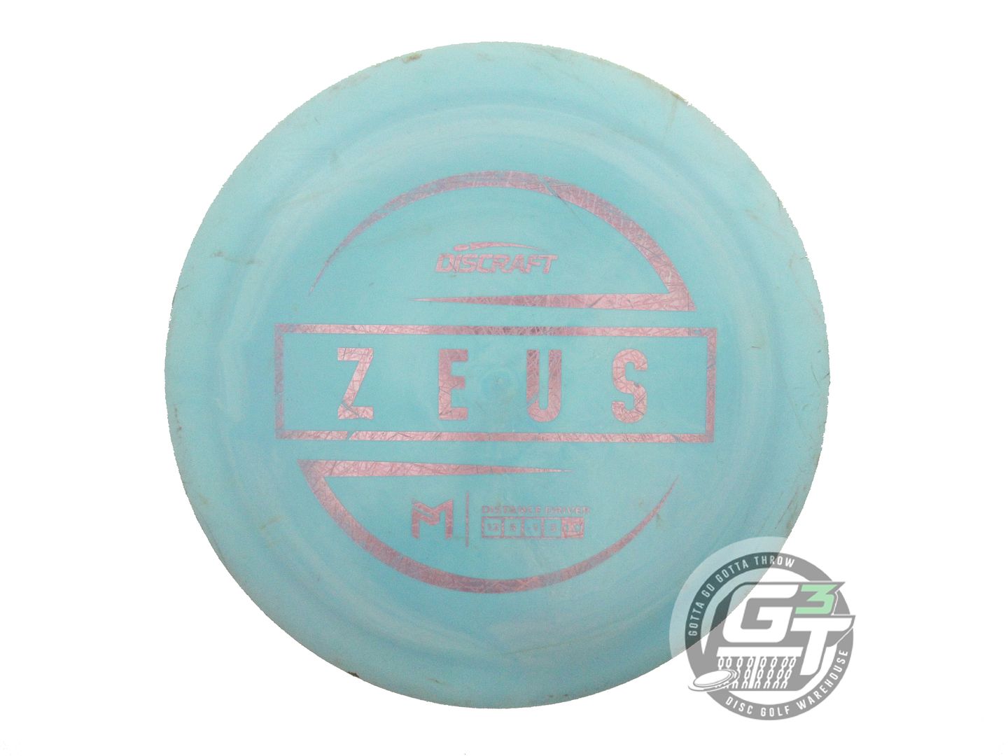 USED Discraft [McBETH] ESP Zeus 173g Teal Lilac Foil Driver Golf Disc
