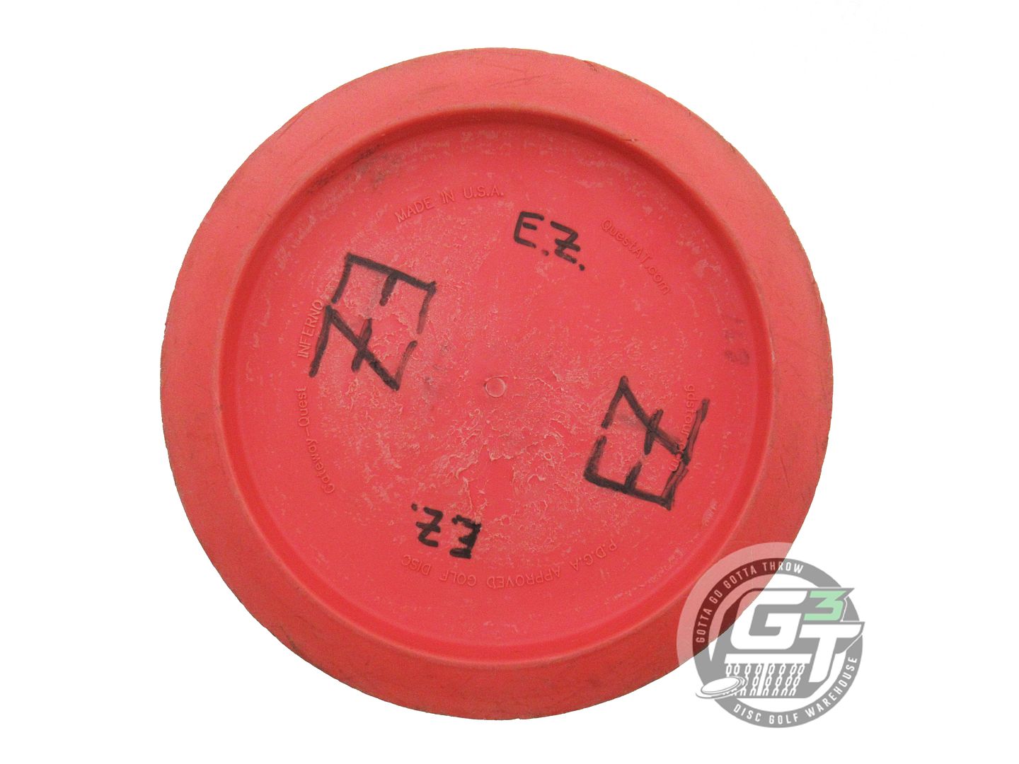 USED Quest AT SRP Classic Inferno 168g Red Black Stamp OOP Distance Driver Disc