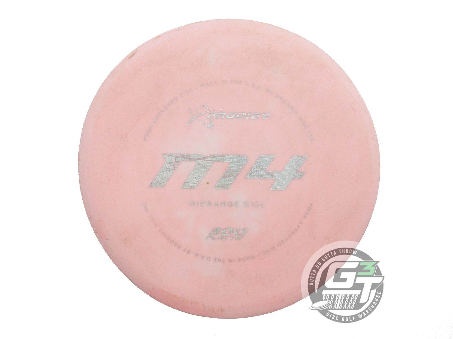 USED Prodigy Discs 300 M4 179g Lt. Pink Silver Holo Foil Midrange Golf Disc
