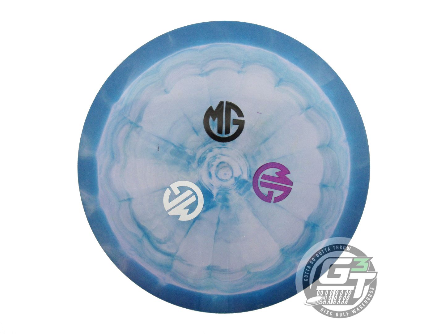 USED Discraft X-OUT [GANNON] Swirl ESP Thrasher 177g Blue-Lilac Driver Golf Disc