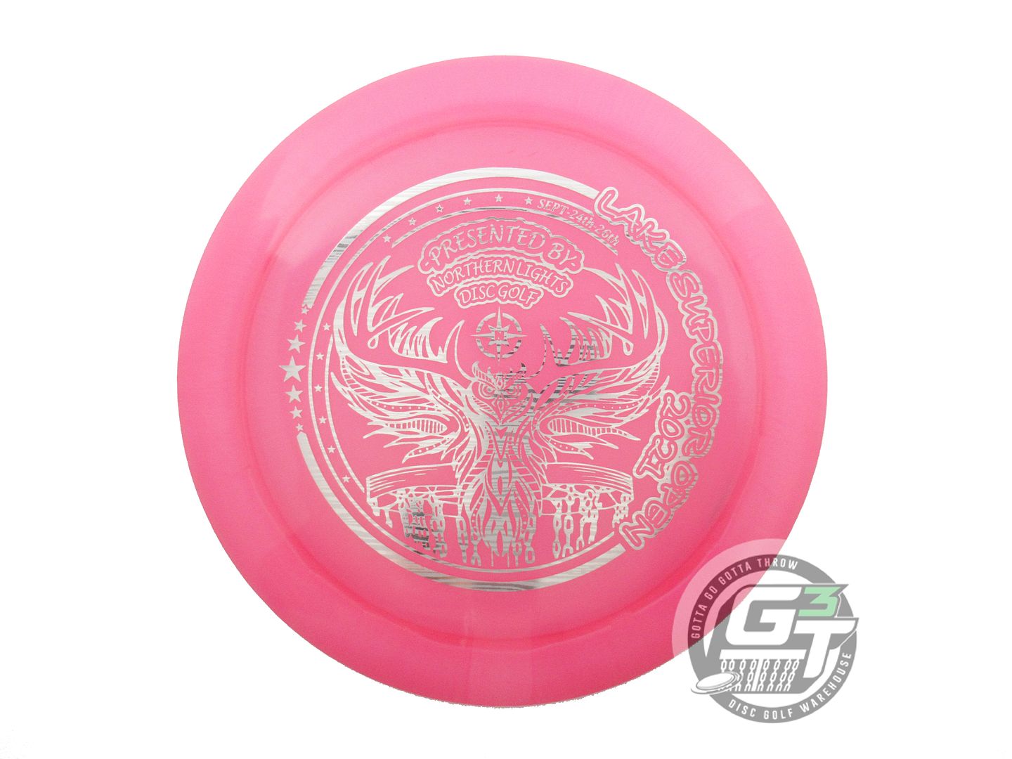 NOS Discraft [LAKE SUPERIOR OPEN] Z Nuke 176g Pink Wood Foil Driver Golf Disc