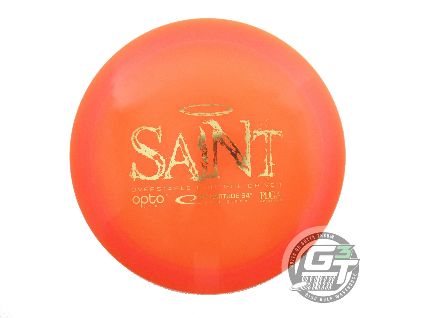 NOS Latitude 64 Opto Saint 175g Orange Gold Foil PFN Fairway Driver Golf Disc