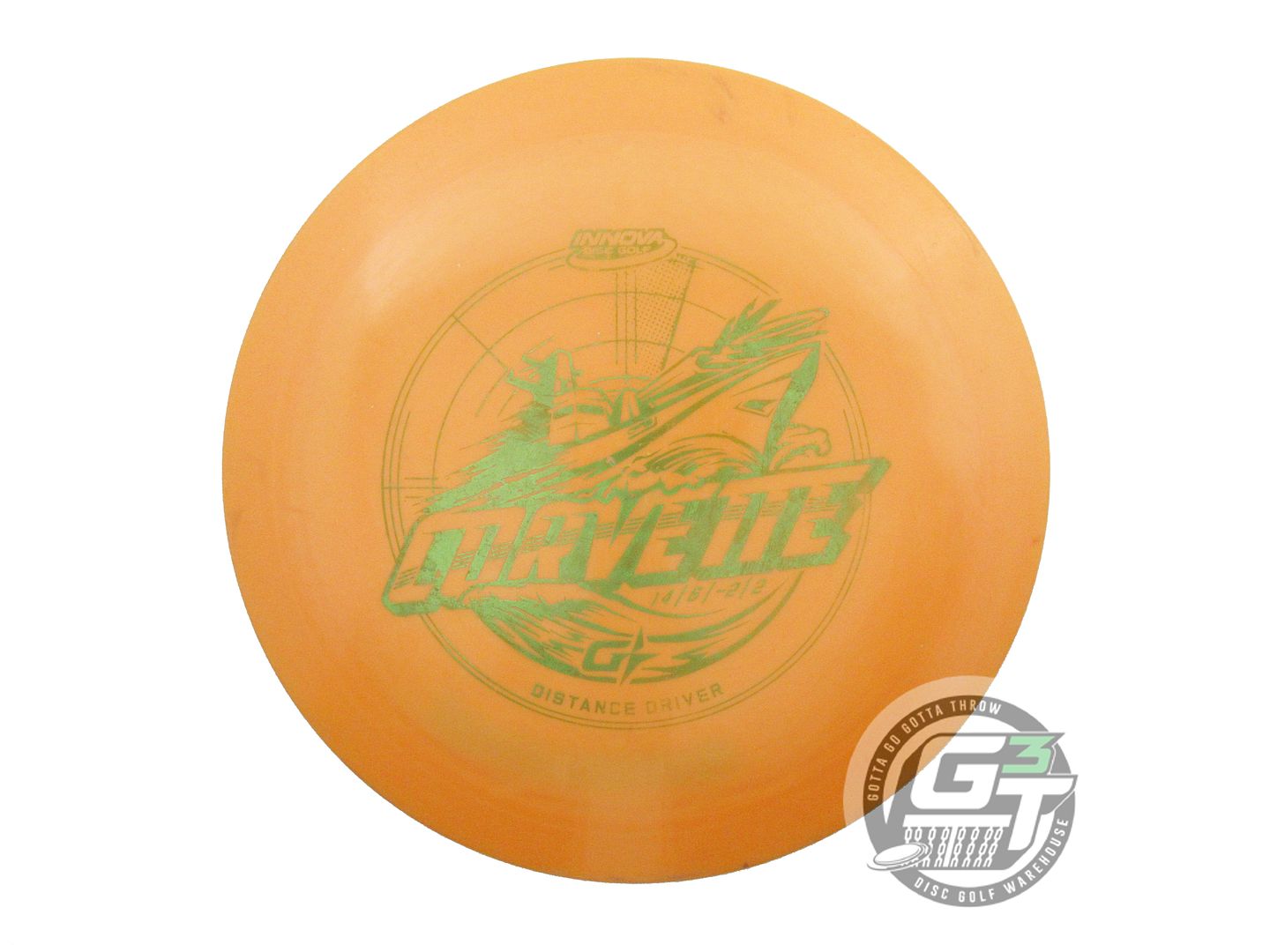 USED Innova GStar Corvette 170g Marigold Lime Foil Distance Driver Golf Disc