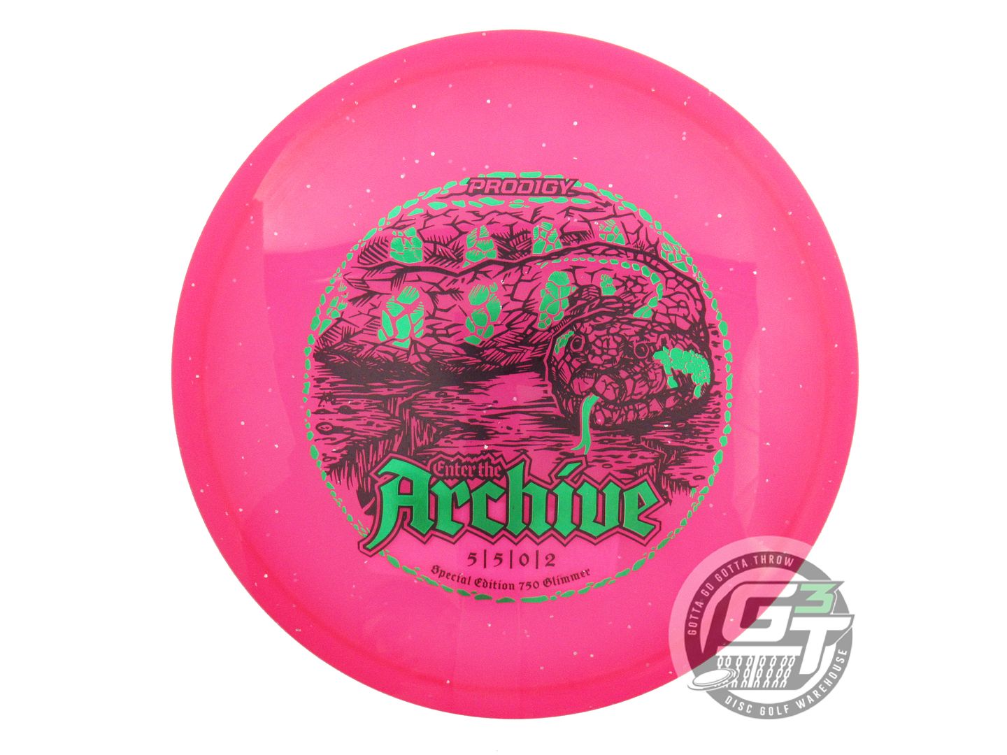 Prodigy Limited Edition Serpentium Stamp Glimmer 750 Series Archive Midrange Golf Disc (Individually Listed)