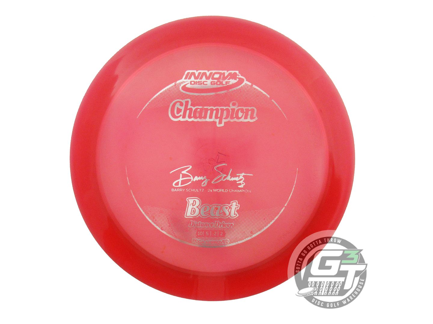 NOS Innova Champion Beast 175g Red Silver Foil Distance Driver Golf Disc