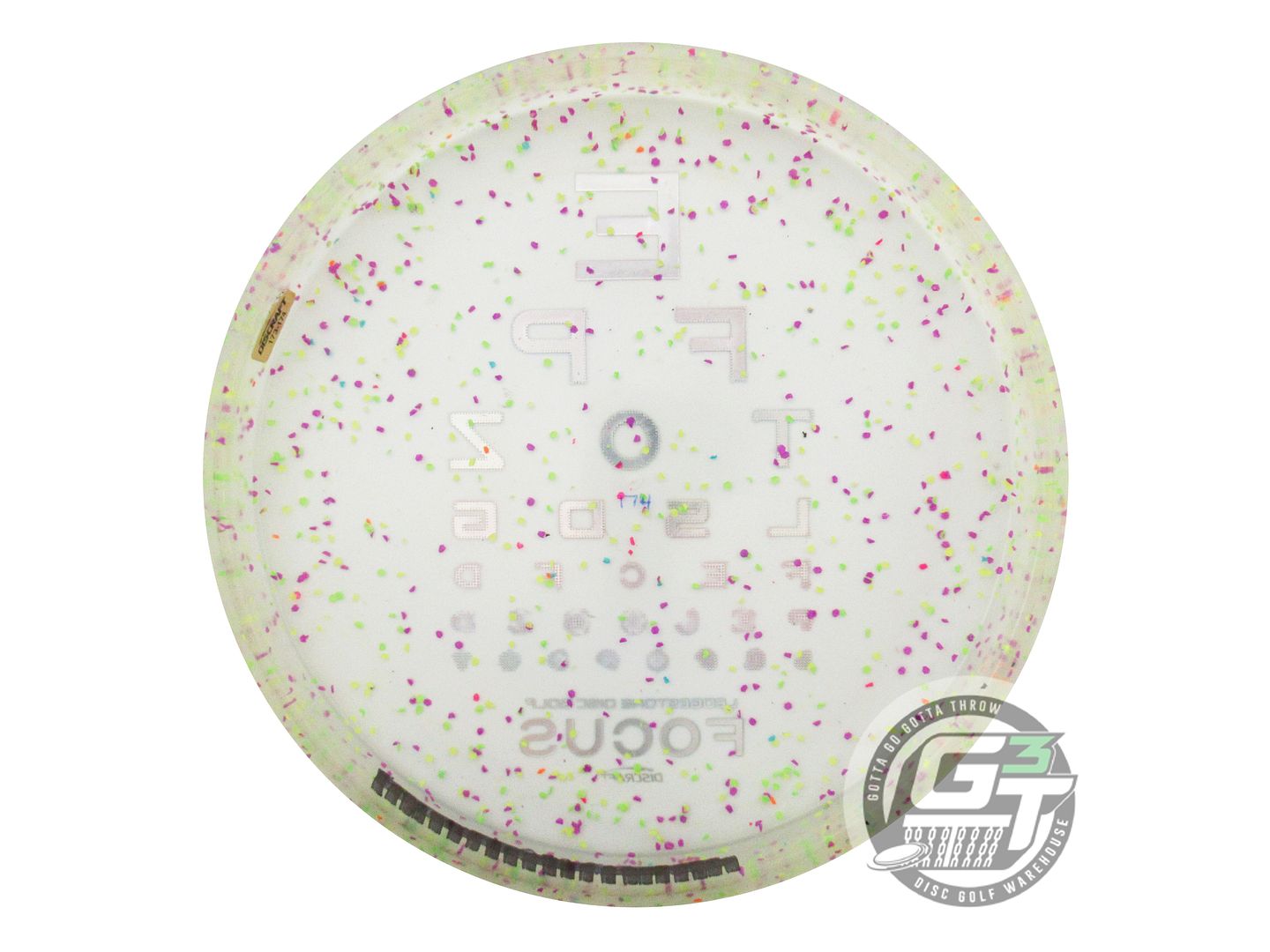USED Discraft [LEDGESTONE] CryZtal Confetti FLX Focus 174g Rainbow Golf Disc