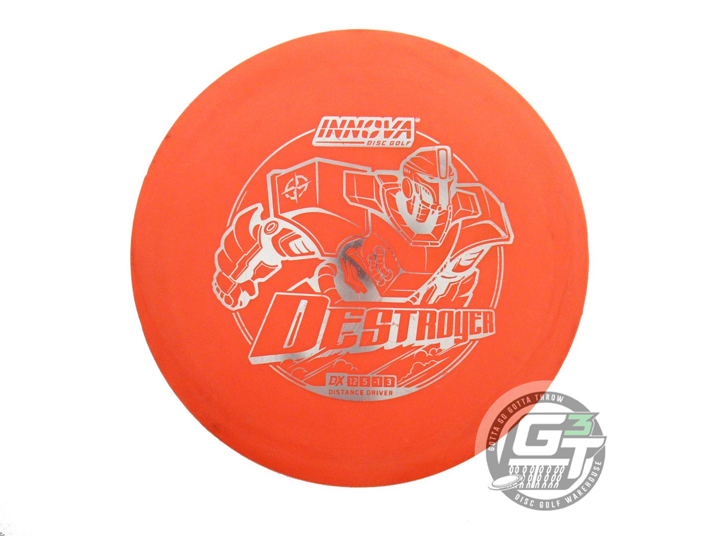 USED Innova DX Destroyer 168g Orange Silver Foil Distance Driver Golf Disc