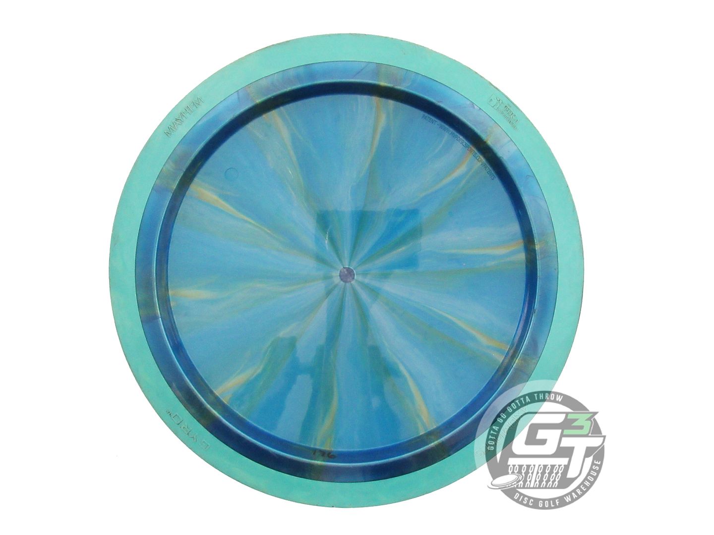 USED Axiom Discs Plasma Mayhem 176g Blue Seafoam Rim Distance Driver Golf Disc