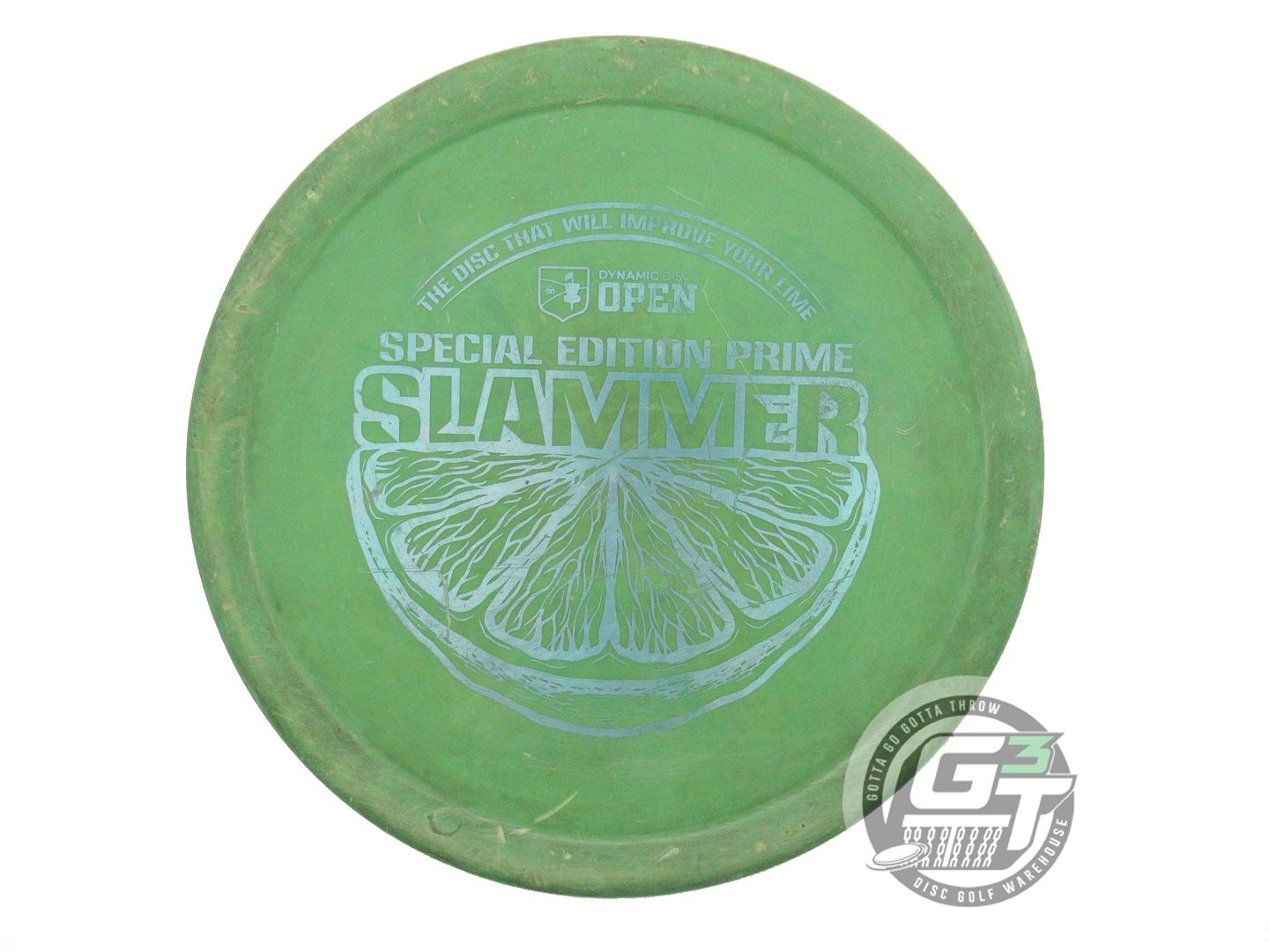 USED Dynamic Discs Prime Slammer 173g Green Silver Foil Putter Disc