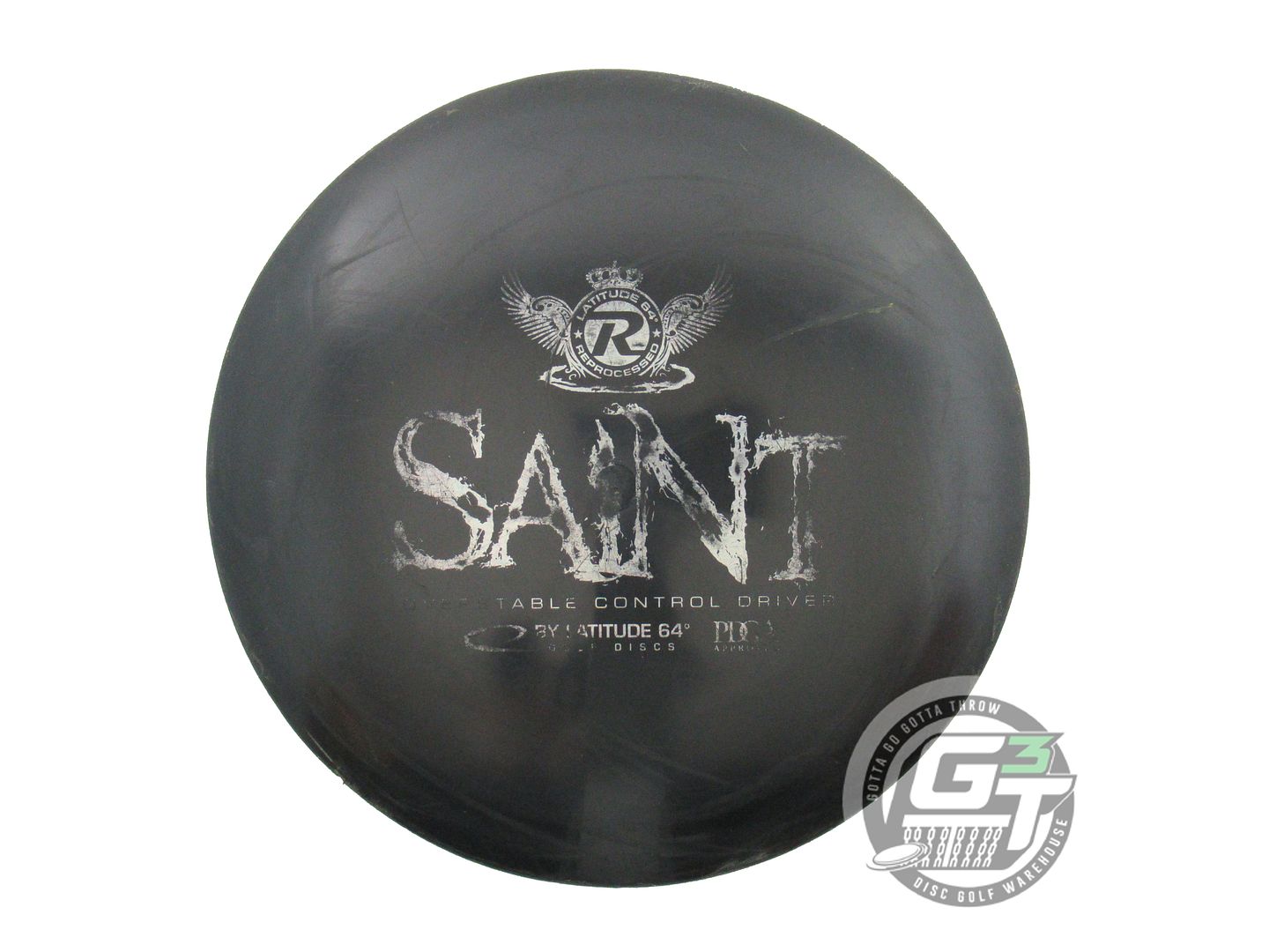 USED Latitude 64 Recycled Gold Saint 169g Black Holo Star Foil Driver Golf Disc