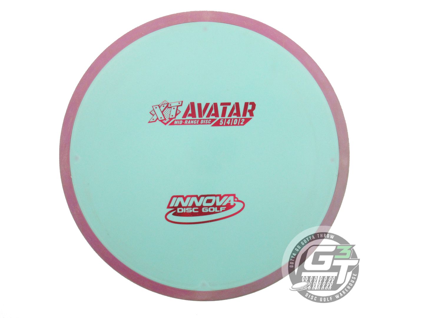 USED Innova XT Avatar 177g Seafoam Pink Foil Lilac Rim Midrange Golf Disc